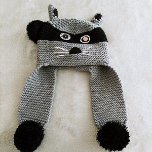 Arizona Knit Winter Raccoon Hat - One Size